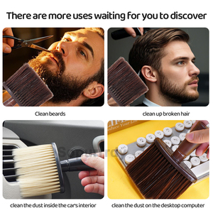 Custom Logo Soft <b>Bristle</b> Cleaning <b>Brushes</b> Barber Neck Duster <b>Brush</b> Professional and Soft Neck <b>Brush</b> for <b>Hair</b> Cutting Neck Duster - Product Image 3