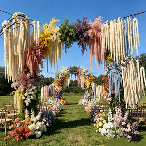 L-256 Vente en gros de fausses <span class=keywords><strong>plantes</strong></span> amaranthes à longues franges suspendues, fleurs artificielles <span class=keywords><strong>pour</strong></span> la décoration murale de mariage et de la maison - Product Image 6