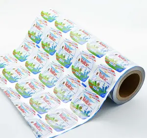 Jiangsu Hanlin customized printing sealed yogurt cup aluminum foil lid food packaging aluminum foil roll