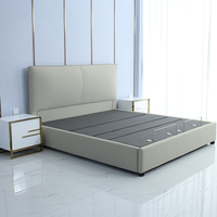 Cama ajustable eléctrica de masaje remoto inalámbrico con ajuste de cabeza y pie con cabecero desmontable