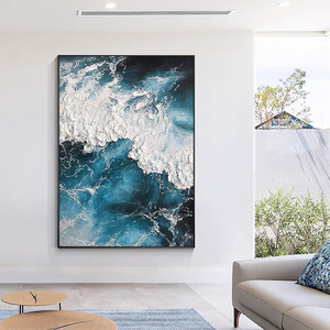 <span class=keywords><strong>ภาพ</strong></span><span class=keywords><strong>วาด</strong></span>สีน้ำมันบนผ้าใบลาย<span class=keywords><strong>ทะเล</strong></span>สีฟ้า <span class=keywords><strong>วาด</strong></span>ด้วยมือ สไตล์โมเดิร์นมินิมอล เหมาะสำหรับตกแต่งบ้านขนาดใหญ่ บริเวณทางเข้าบ้าน <span class=keywords><strong>ภาพ</strong></span>วิวชายหาด - Product Image 5