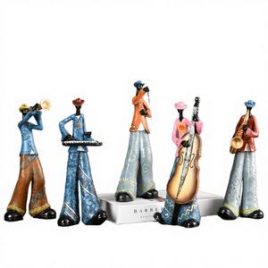 Escultura Nórdica de Resina Ecológica con Diseño de Banda Americana Creativa para Decoración del Hogar, Sala de Estar, Porche o Estudio - Product Image 2