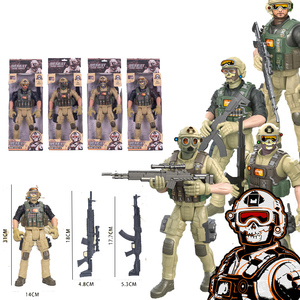 Swat Police figurine jouets militaire soldat Mini figurines ensemble WW2 armes Pack accessoires Kits enfants jouets garçons jouer ensemble