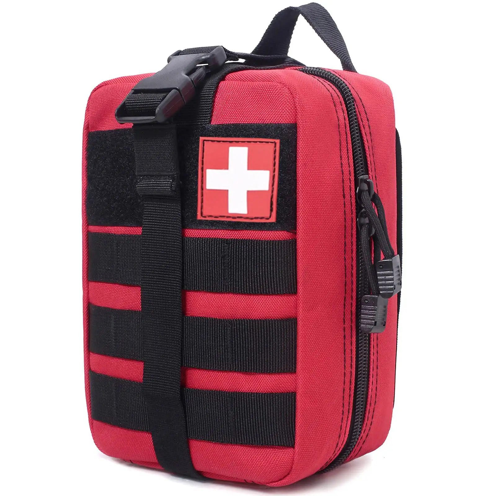 Pochette médicale vide Camo MOLLE Rip-Away EMT pochette de premiers soins Kit de traumatologie IFAK sac de survie de transport quotidien comprend un patch croisé