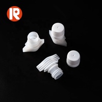 Bouchon à vis réutilisable en plastique bleu de 15 mm de diamètre pour sacs à bec verseur