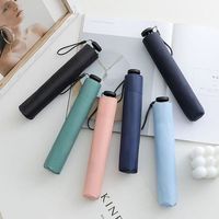 Parapluie manuel en plumes d'air, 6 baleines, 3 plis, résistant aux UV, logo personnalisé, voyage, vente en gros
