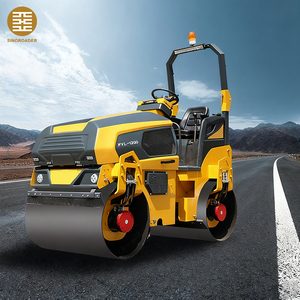 3 Tonnen Doppels tahl trommel Dieselmotor Verdichter Asphalt Straßen walze mit niedrigem Preis - Product Image 1