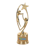Vente en gros de trophée de football en résine souvenir, meilleure vente