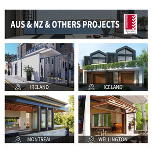 Fenêtres à battants en aluminium à rupture de pont thermique résistantes aux ouragans, style européen, grandes fenêtres pour villa, résistance à la pression du vent élevée - Product Image 4