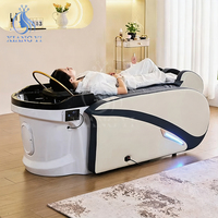 Lit de massage électrique japonais pour soins du visage, lavage des cheveux et spa capillaire en salon