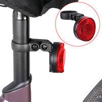 Support de selle de vélo Singsun antivol et étanche noir pour AirTag, support réflecteur pour traceur GPS Apple AirTag, VTT