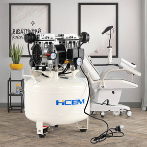Professionale portatile 1HP 115V silenzioso compressore d'aria dentale 30L serbatoio tipo pistone senza olio con componenti del motore centrale - Product Image 1