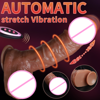 Machine sexuelle à poussée réaliste en silicone pour femmes, 10 modes de vibration, télécommande, étanche, couleur naturelle, marque JUNXIN G