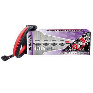แบตเตอรี่ลิเธียมโพลิเมอร์ GNB GAONENG 9000MAH 3S 3S2P HV 11.4V 130C แบบมีสาย  พร้อมกล่องแข็ง สำหรับรถบังคับวิทยุ เรือบังคับวิทยุ รถออฟโรด  ขั้วต่อ TRX EC5 DEANS XT90 XT60 AS150 XT150 - Product Image 1