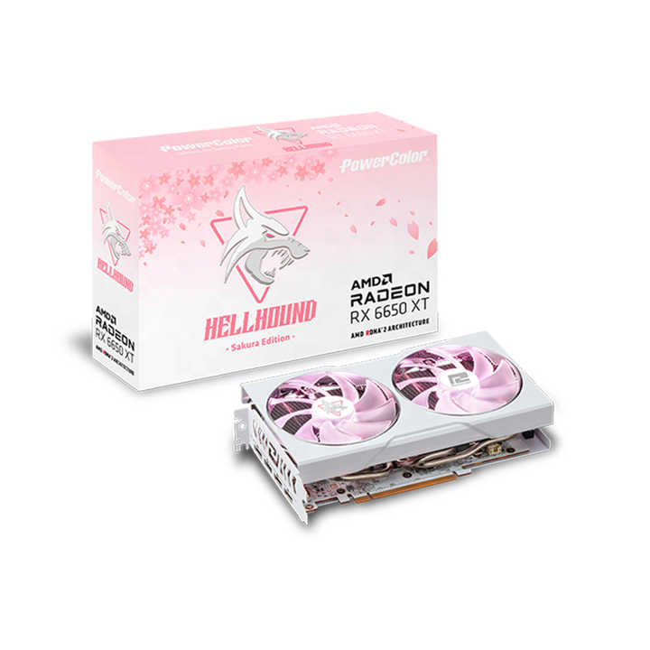 Yeston Pink Graphics Card RX 6650XT 8GB GDDR6 Gaming Power 