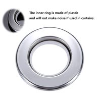 Kit d'œillets métalliques pour rideaux, anneaux de bricolage, Kit d'œillets métalliques, diamètre intérieur, silencieux, Pack métallique coulissant