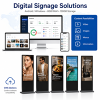 Écran d'affichage publicitaire intelligent ZDHQ sur pied pour centres commerciaux et totems de vente au détail