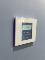 Interruptor de Luz Inteligente Táctil LCD de 1/2/3/4 Botones para Automatización del Hogar Inteligente Tuya, Compatible con Tuya Smart Life y Apple Homekit