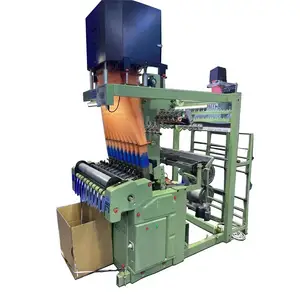 GINYI fabrika yüksek hızlı dokuma örgü iğnesi tezgah özel Logo dokuma dokuma bilgisayarlı jakarlı iğne tezgah makinesi