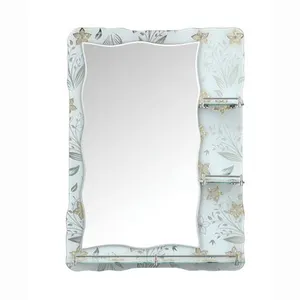 hotel bath mirror fancy anti fog bathroom shelf mirror