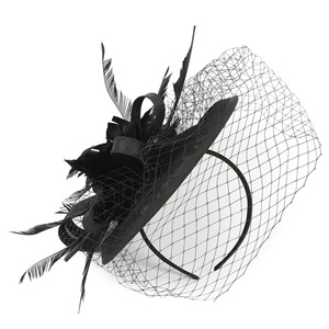 <span class=keywords><strong>Chapeau</strong></span> de cérémonie élégant et charmant, très populaire, polyvalent, <span class=keywords><strong>chapeau</strong></span> de <span class=keywords><strong>mariage</strong></span>, fascinateur en plumes de luxe pour femmes, décoration de fête - Product Image 5