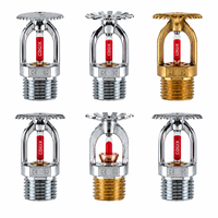 Tête d'incendie automatique en laiton certifiée CE ISO 68°C/79°C/93°C pour systèmes de protection incendie de plafond pour bureaux et commerces