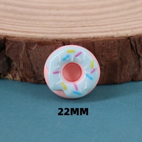 Cabujones de resina de imitación de frutas, galletas y donas para decoración de teléfonos, manualidades DIY y miniaturas para casas de muñecas