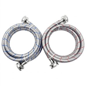 Tuyaux <span class=keywords><strong>de</strong></span> <span class=keywords><strong>machine</strong></span> à <span class=keywords><strong>laver</strong></span> flexibles et durables en PVC KLOE8266-06 3/4" FGH X 3/4" GHT, approuvés CUPC et NSF, pour le marché américain et canadien, garantie 5 ans - Product Image 5