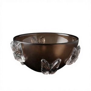 Cuenco de Cristal con Diseño de Mariposa, Estilo Bohemio, Ecológico, Hecho a Mano, Florero de Cristal para Mesa - Product Image 1