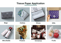 Eco Friendly Custom Tissue Wrapping Paper Packaging Tissue Paper for Clothing Holographic Printed Branded Tissue Paper Rose Gold