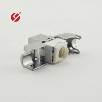 RJ45 Cat6a Cat7 Cat8 Toolless Zinc Alloy Keystone Jack