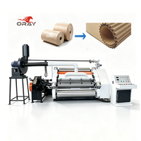 Machine à rainurer simple à paroi mince Oray E Flute avec moteur à cassette, engrenage et changement rapide des rouleaux, capacité de 100 m/min, papier à large application
