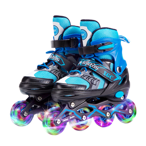 <span class=keywords><strong>Patines</strong></span> en Línea para Niños, Económicos y Populares, <span class=keywords><strong>4</strong></span> <span class=keywords><strong>Ruedas</strong></span>, Marco Ajustable de Aleación de Aluminio, <span class=keywords><strong>Ruedas</strong></span> de PVC con LED - Product Image 6