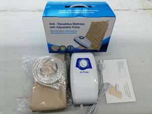 Matelas <span class=keywords><strong>médical</strong></span> à pression alternée <span class=keywords><strong>anti</strong></span>-escarres pour lit d'hôpital, modèle NM-D01, design rayé, pompe à air à bulles, 2,2 kg - Product Image 6