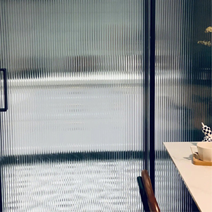 Pellicola Privacy per <span class=keywords><strong>Finestre</strong></span>, Vetro Smerigliato Rimovibile Anti-UV, Adesivi Decorativi a Effetto Canna per Casa e Ufficio - Product Image 3