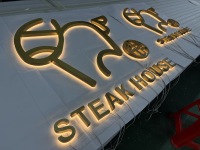 Lettres en relief 3D personnalisées rétroéclairées par LED, étanches IP65, contrôlées par Bluetooth et Google Assistant, signalétique pour bar, pour extérieur/intérieur