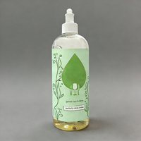 Bouteille en plastique transparente pour liquide vaisselle et nettoyant sol, 10oz 300ml 500ml 16oz, emballage pour produits de nettoyage de cuisine