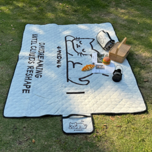 Grand tapis de pique-nique pliable personnalisé en tissu Oxford imperméable été herbe parc randonnée Camping tapis extérieur plage couverture <span class=keywords><strong>matelas</strong></span> - Product Image 2