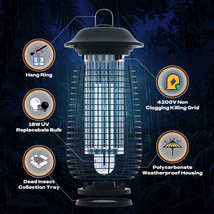 2025 Thiết Kế Mới Điện 4200V Trong Nhà Bug Zapper Biểu Tượng Tùy Chỉnh Muỗi Killer Cho Trái Cây Ruồi Và Bướm Đêm - Product Image 4