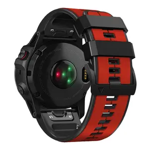 מתאים עבור Garmin Fenix7X/Tactix דלתא/tactix 7 פרו Garmin שני-צבע רצועת 26mm אנדורו חדש סיליקון ספורט רצועה