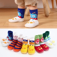 Chaussettes d'été respirantes antidérapantes à semelle souple pour bébés et tout-petits - Motif dessin animé en coton et élasthanne pour l'apprentissage de la marche, sécurité et confort