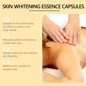 Alta Qualidade Vitamina E Óleo de Sândalo Nutre Profundamente Ilumina Pele Descartável Cápsulas Hidratante Facial Whitening Serum - Product Image 3