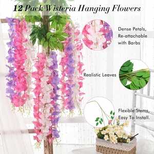 Flores Artificiales de Peonía de Seda y Delphinium Ajacis al por Mayor, 2 Ramas, Realistas, Decoración para el Día de la Madre y Regreso a Clases - Product Image 3