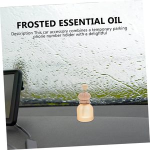 10ml Frosted Empty Glass Perfume Bottles Refillable Car Fragrance <strong>Diffuser</strong> Vials for Aromatherapy Essential Oils With <strong>Vent</strong> <strong>Clip</strong> - Product Image 6