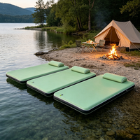 Plataforma Flotante Inflable Portátil, Ecológica y Duradera de Alta Calidad para Piscina, Playa y Océano, ACEHERO, 15 cm de Grosor