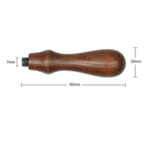1psc Joint de peinture au feu Manche en <span class=keywords><strong>bois</strong></span> Poignée en <span class=keywords><strong>bois</strong></span> de rose clair Accessoires universels de taille de joint Accessoires remplaçables - Product Image 2