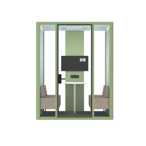 Graki 现代铝合金层压玻璃船舱 CIF C&F 会议舱 2 人座 SL 尺寸 4000K 模块化 - Product Image 1