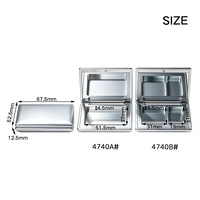 Boîte à fards à paupières rectangulaire avec fermeture magnétique, compartiments simples/doubles, emballage en plastique pour boîtes vides