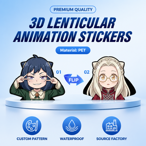 Pegatinas Personalizadas de <span class=keywords><strong>Manga</strong></span> con Efecto de Movimiento, Calcomanías de <span class=keywords><strong>Anya</strong></span>, Pegatinas de Anime 3D Lenticulares para Decoración de Coche, Portátil y Refrigerador - Product Image 1