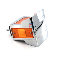 Feux de signalisation de danger LED double face rouge ambre étanches IP65 12V/24V certifiés CE pour véhicules tout-terrain, base à vis universelle